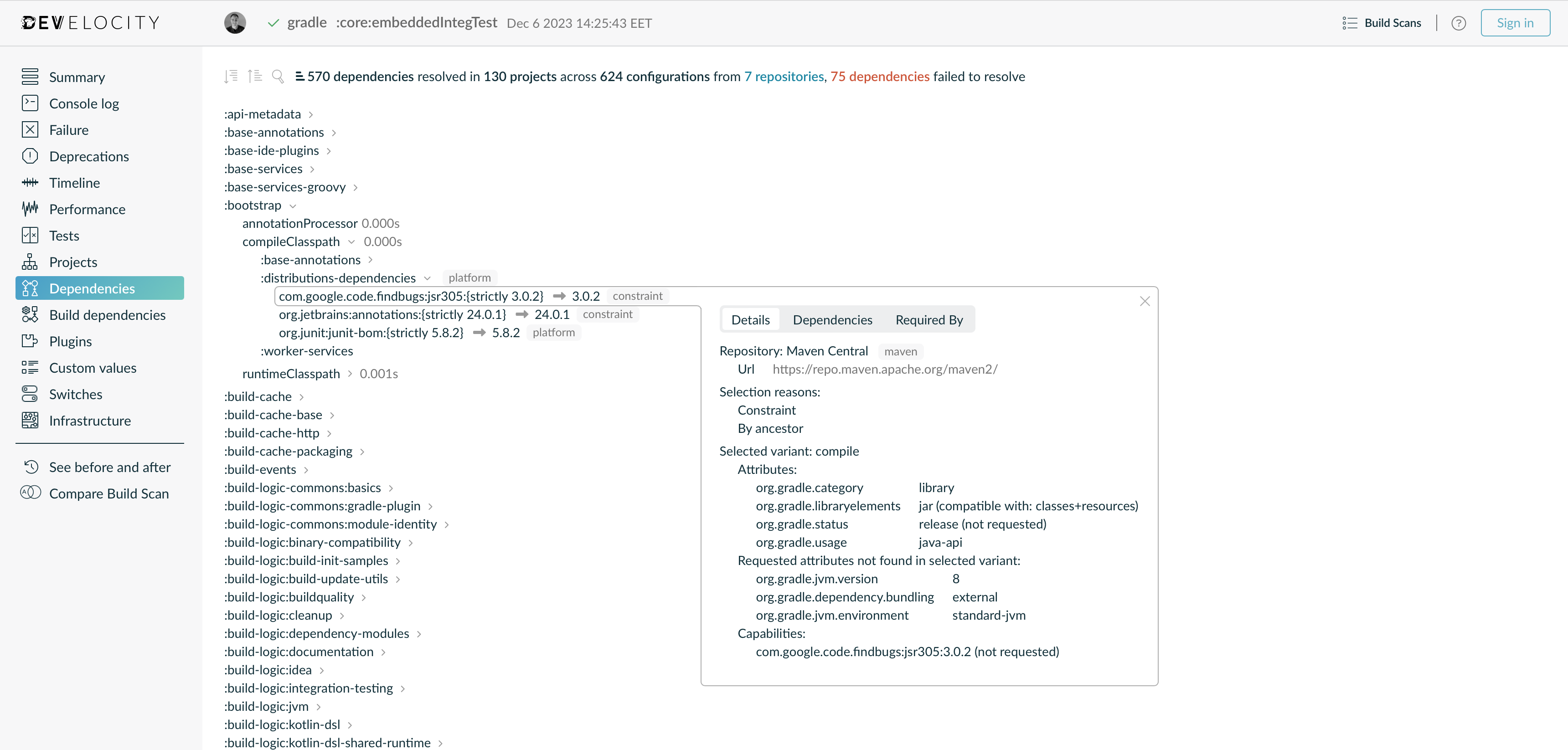 dependencies